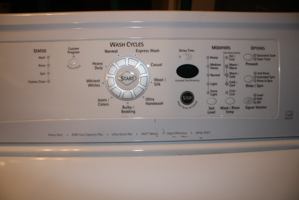 Kenmore Elite Calypso Washer 110.2106 stuck/stall at any random timer