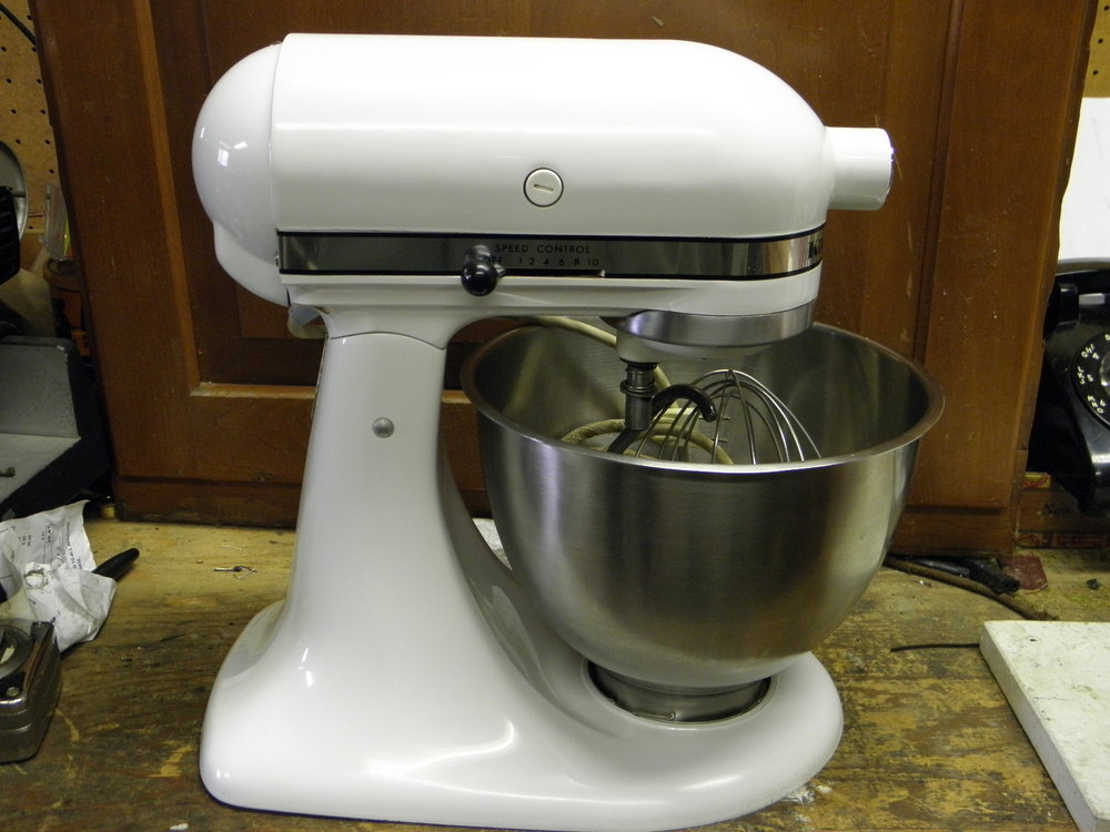 KITCHENAID HOBART K45SS 10 SPEED STAND MIXER ONLY Off White Tested Works