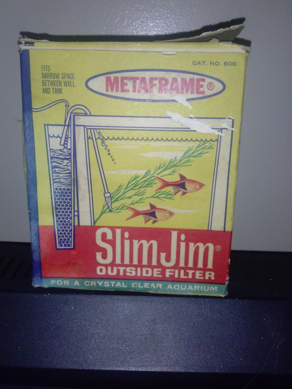 Vintage Metaframe Dynaflo Aquarium Filter Box Only Earliest One! 