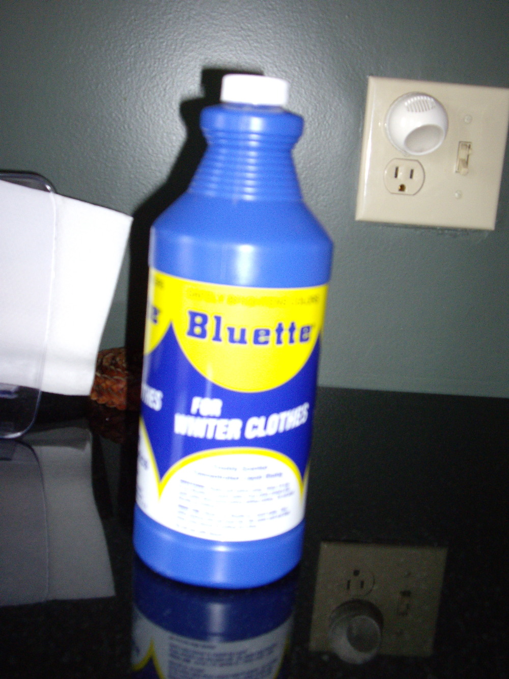 Bluing Liquid Mrs. Stewart Vintage Bottle Laundry Additive Almost