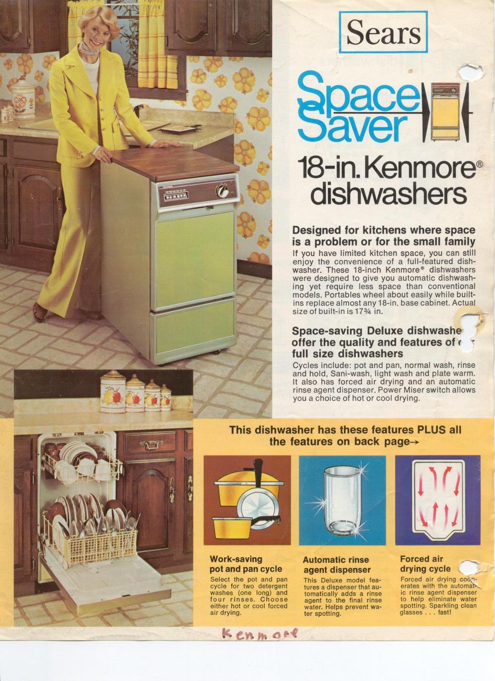 space saver dishwasher