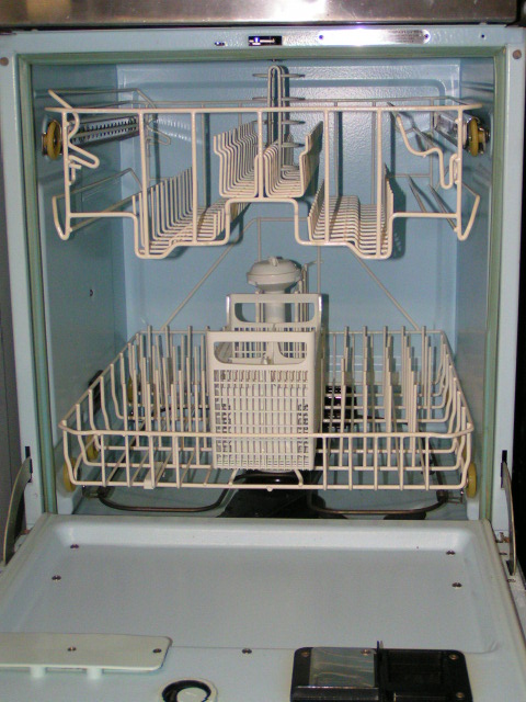 inside of frigidaire dishwasher