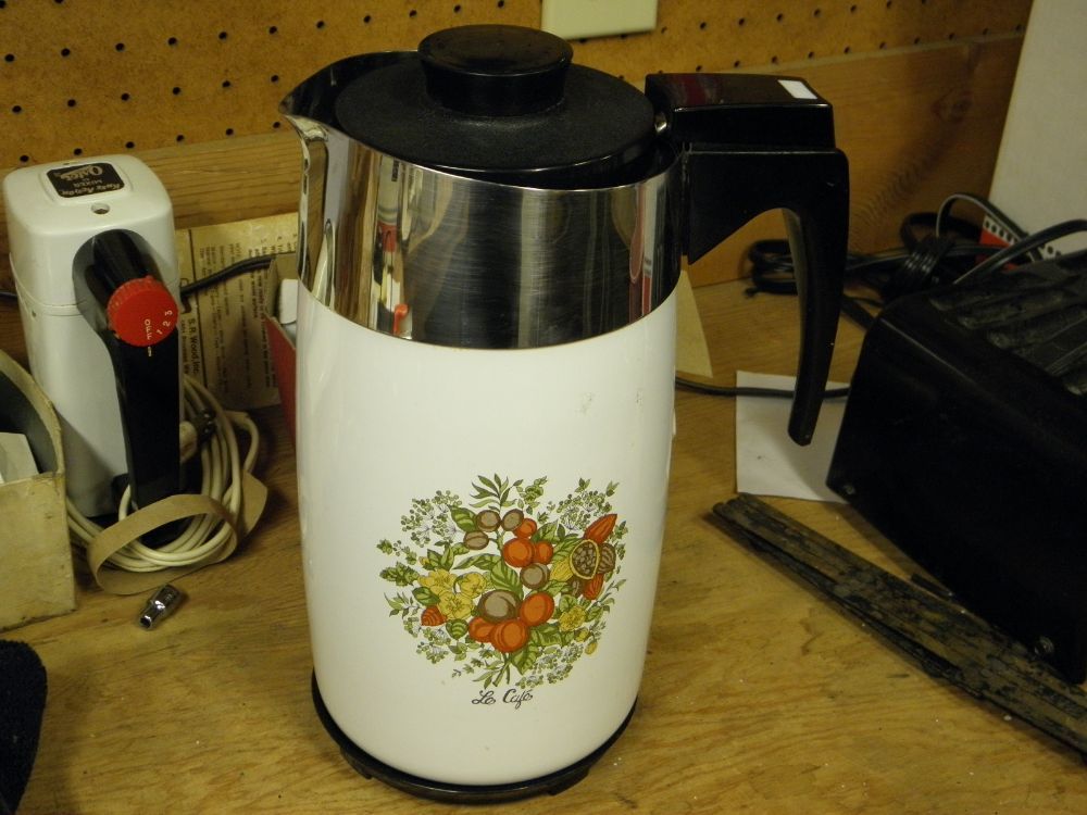 Corning Ware 10 Cup Coffee Percalator-complete Used P-280-ep