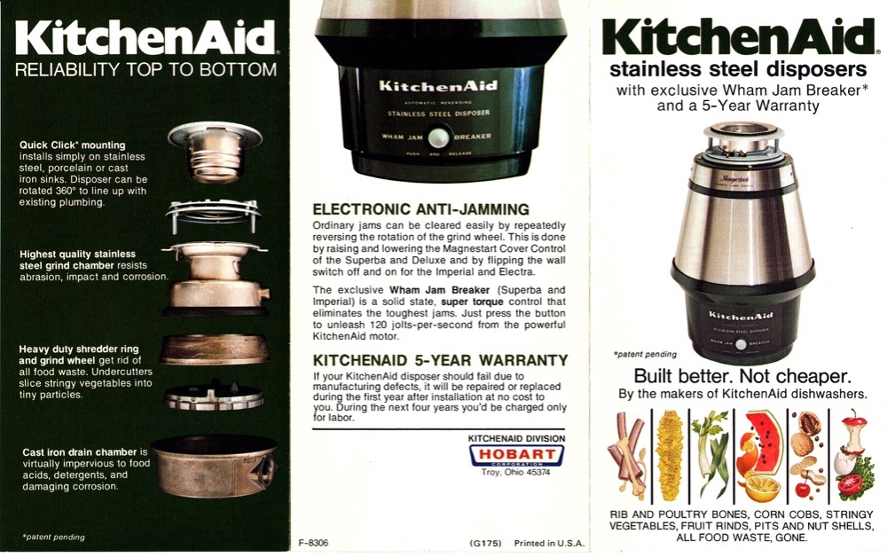 Kitchenaid imperial discount garbage disposal