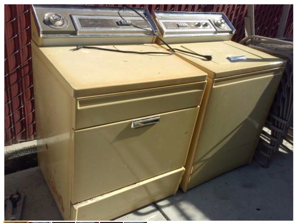 VINTAGE WASHER AND DRYER MATCHING SET - $100 (East Bakersfield )