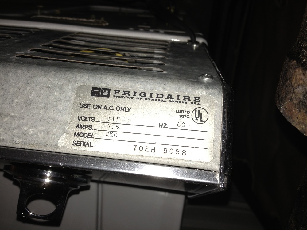GM Frigidaire Owners we need YOU! Serial Numbers