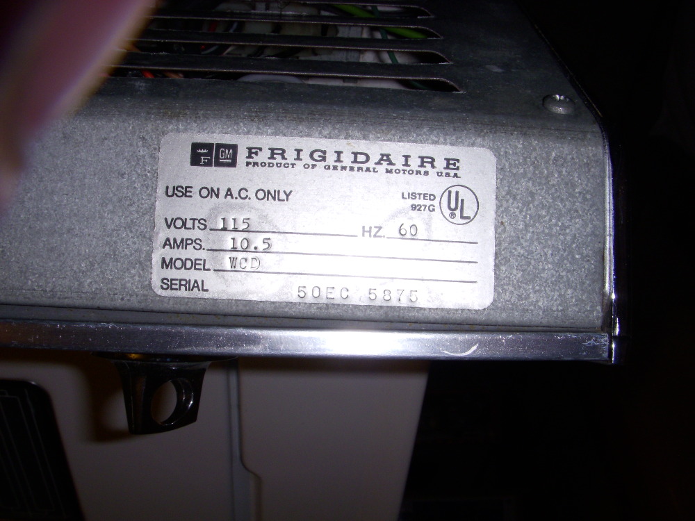 Serial number frigidaire refrigerator Search Wkcn